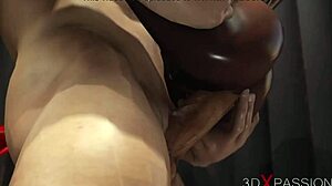 Can This Ebony Beauty Handle A Monster Cock In The Glory Hole?