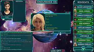 stranded in space chatting with curvy girls