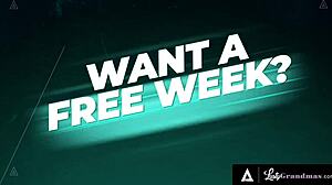 lusty granny gets ass fucked until cum fills mouth