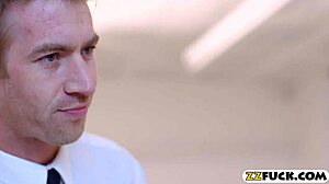 Massive Boobies Prisoner Ass Ripped by Nasty Officer in Prison