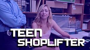 Rebel blonde says, I got caught sucking the guard's huge dick