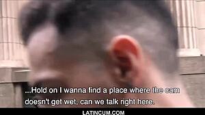 straight latino twink tempted by cash for bareback anal and blowjob pov