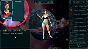 stranded in space chatting with curvy girls