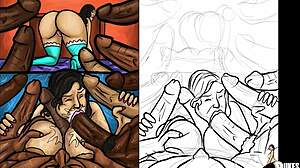 Latin Milf Exclaims, I Love Sucking These Huge Black Dicks In Group Bang!