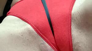 She was playing with a ribbon and ups