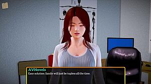 My New Family 402 Cartoon Game with Brunette and Redhead Characters