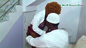 African nurse with big ass fucked by muslim patient in hospital