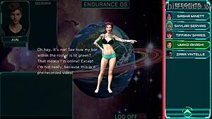 stranded in space chatting with curvy girls