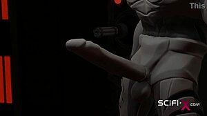 Busty Blonde Feels Extreme Fucking by Android in Lab