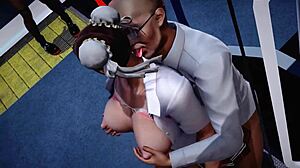 Chun-Li Schoolgirl With Big Tits And Monster Cock