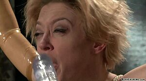 Gimp Brutally Fucks Busty Milf Femdom With Big Cock Gagging And Squirting