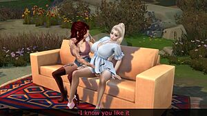 Rough Lesbian Scissoring and Kissing in Outdoor Anime Scene Leads to Intense Cum