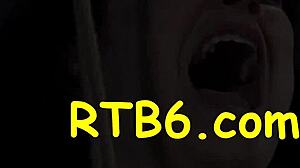 What a harsh whipping for this enjoyable gal in brutal bondage and ball licking!