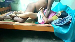 Indian Aunty Bent Over and Fucked by Boy in Homemade Outdoor Clip