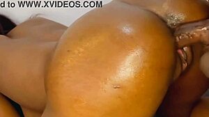 Badass oiled bitch gets fucked hard by step daughter in horny homemade scene!