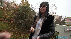 Public Agent: Happy Pakistani Woman Enjoys Stranger in Toilets