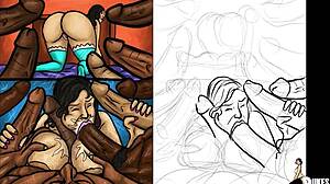 Latin Milf Exclaims, I Love Sucking These Huge Black Dicks In Group Bang!