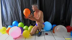 Balloon Play With Horny Gay Dilf Richard Lennox