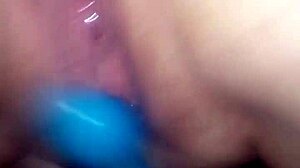 This extreme close-up shows Kona deep with a vibrator, getting wet