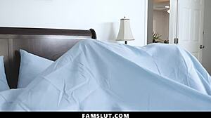 Brace faced stepsis carefully sucks stepbrother's cock today