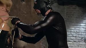 Gimp Brutally Fucks Busty Milf Femdom With Big Cock Gagging And Squirting