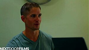 Nice Cocked Writer Dicks Down Bratty Twink Muse In Shower With Fingering And Ass Licking!