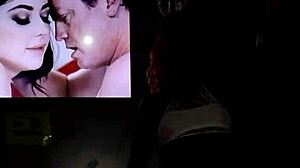 theater bunny teasing in stockings and lingerie outdoors