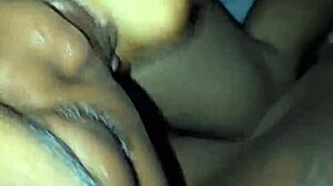 Ebony bitch sucks hard monster cock