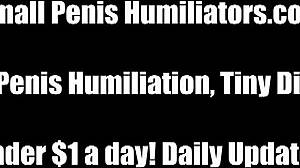 mistress humiliates small 18+ dick in sph