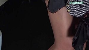 Asian brunette rides cock like a pro.