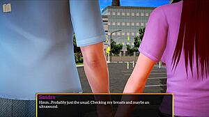 My New Family 402 Cartoon Game with Brunette and Redhead Characters