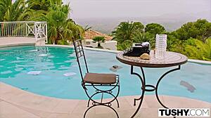 Hey, can Mia's body convince you to try anal rimming?