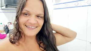 I-I peed on her big ass, oh no, golden shower mistake!