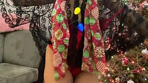 Anna Maria's Mature Latina Christmas Lingerie Tease