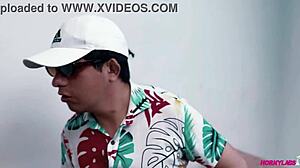 Latina Roxy Hot Pays Mototaxista With Shaved Pussy In Market Taxi