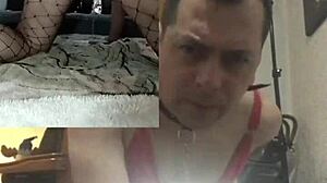 using two plump dildos on two cameras