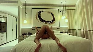 Monika Fox Fucks Lover with Cum in Mouth After Dinner in Homemade Clip