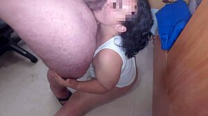 i spied on my chubby stepsister dressing, then we fucked and i came in her mouth