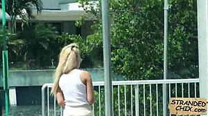 Wow! Tight Pussy Blonde Teen Tucker Starr Banged in Public!