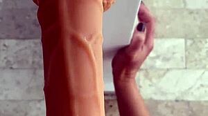 feeling intense emotions while training to fuck with toys and dildo