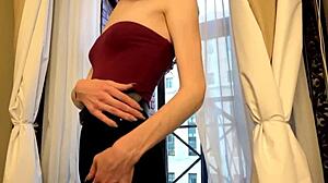 Tgirls XXX presents young trans beauty Ava Holt in an emotional solo masturbation session, exploring her small tits and crossdressing desires.