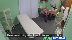 fake hospital exam with hidden voyeur