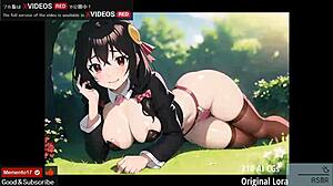 I'm Yunyun 210 in this uncensored hentai video, oh god!
