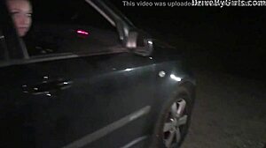 Big Tits Model Krystal Swift Undresses in Car for Public Sex Orgy