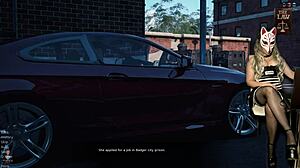 prison guard episode 1 in anime roleplay with costumes and stockings