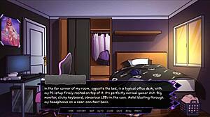 Futariums Gate Futanari Hentai Game Ep 1: Half Succubus Faps To Milf Redhead Futa Cock.