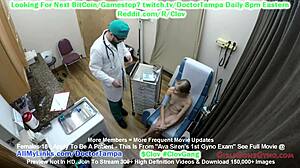 I watch Ava Siren's 1st gyno exam with Doctor Tampa