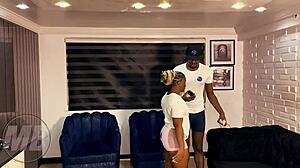 Big Booty Ebony Teen Takes BBC Alone at Home!