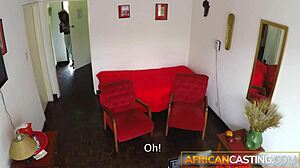 Kenyan goddess takes big white cock