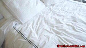 Teen gets cummed on by stepbrother's monster cock in interracial hardcore